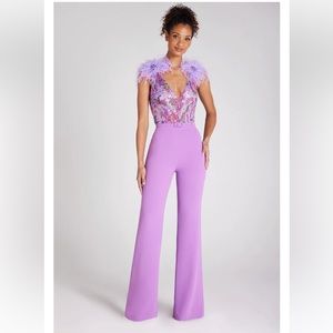 NADINE MERABI ALICIA PURPLE JUMPSUIT